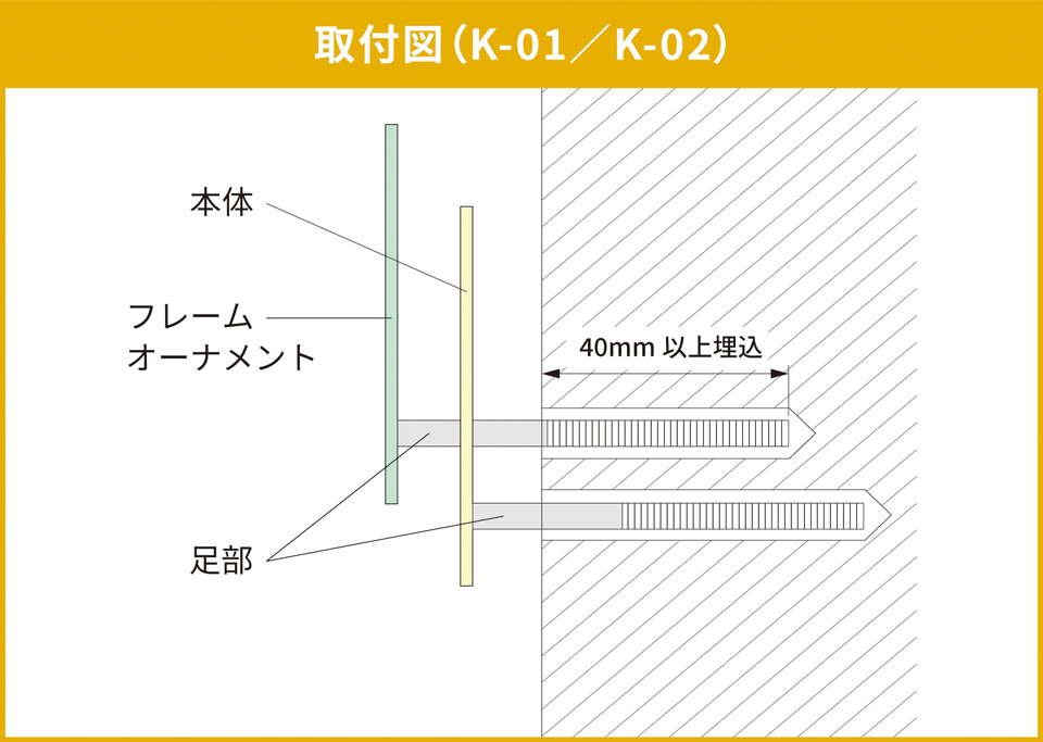 取付図（K-01/K-02）